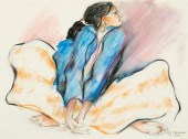 R.C. GORMAN, KNEELING WOMAN, 1