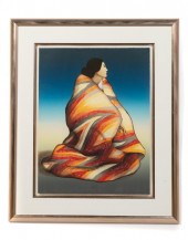 R.C. GORMAN "LIGHTNING BLANKET