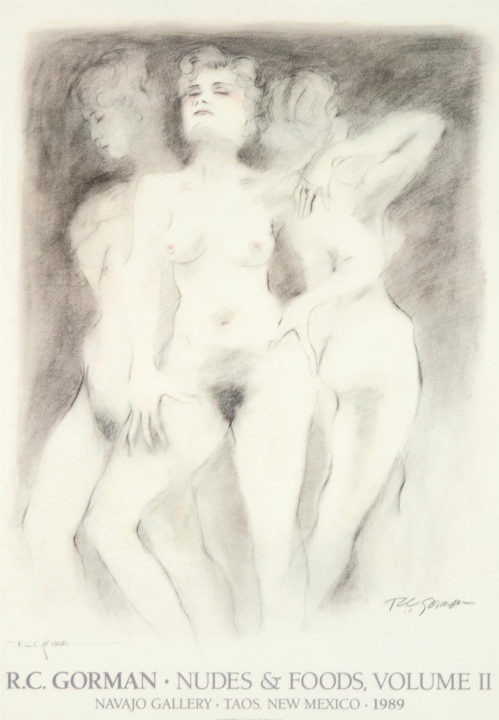 R.C. GORMAN, NUDES AND FOODS,