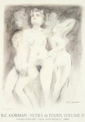 R.C. GORMAN, NUDES AND FOODS,