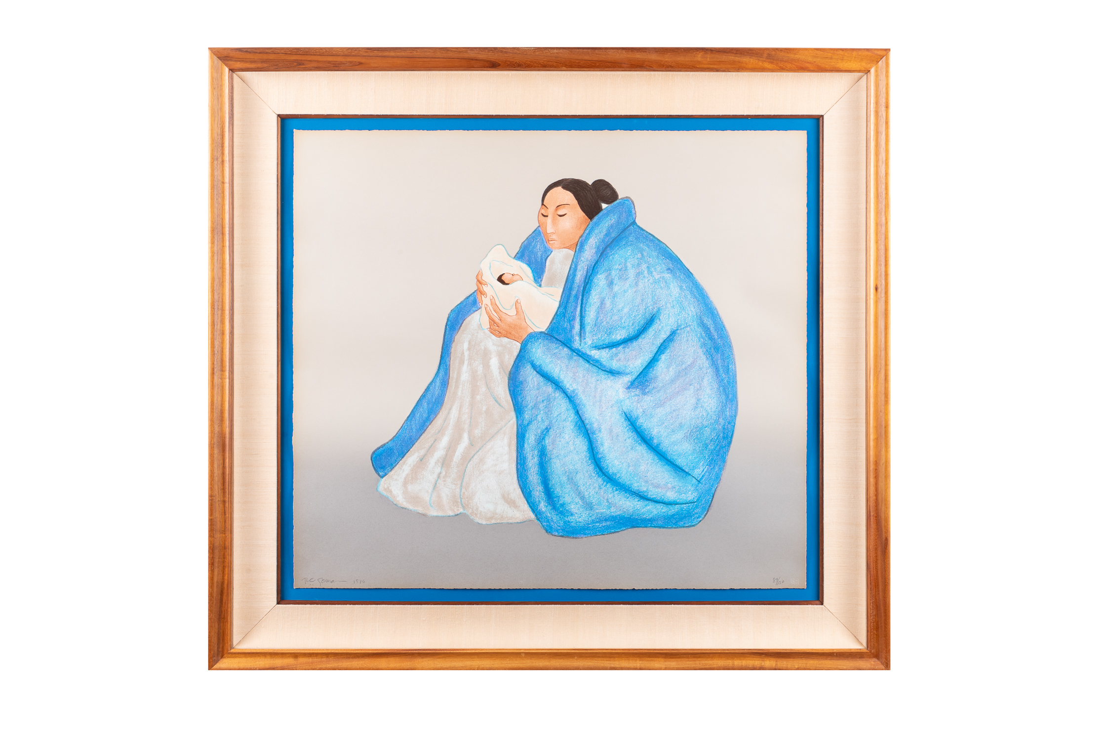 R.C. GORMAN, SEATED WOMAN,