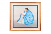 R.C. GORMAN, SEATED WOMAN, LIT