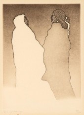 R.C. GORMAN, TWO GOSSIPS, 1977