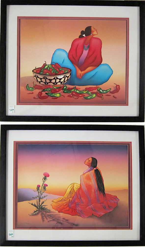 R.C. GORMAN TWO PHOTOLITHOGRAPHS