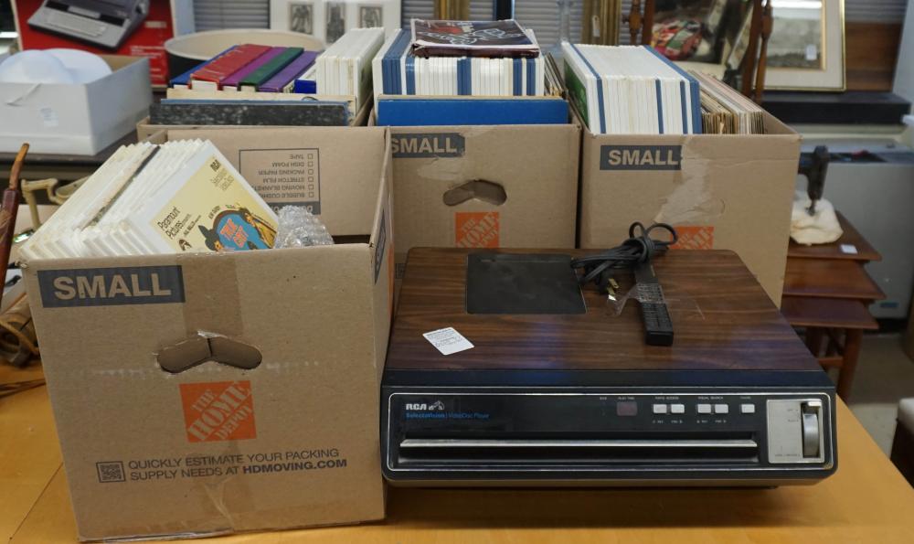 RCA VIDEODISC PLAYER AND COLLECTION