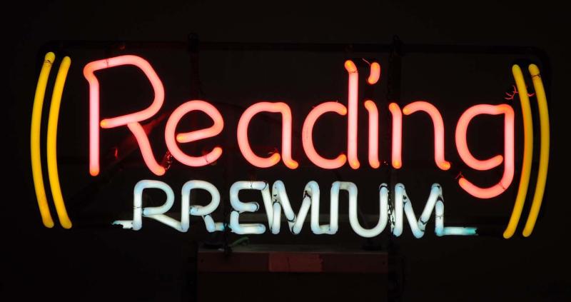Reading Premium Beer Neon Sign. 