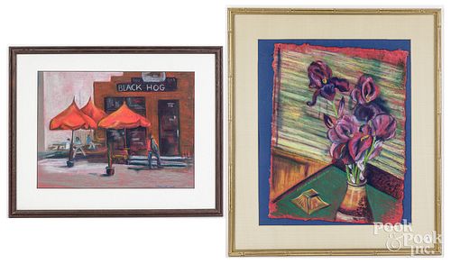 REBECCA YATES SHORB, TWO PASTEL