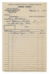 RECEIPT FOR BLACKSTONE VANISHI