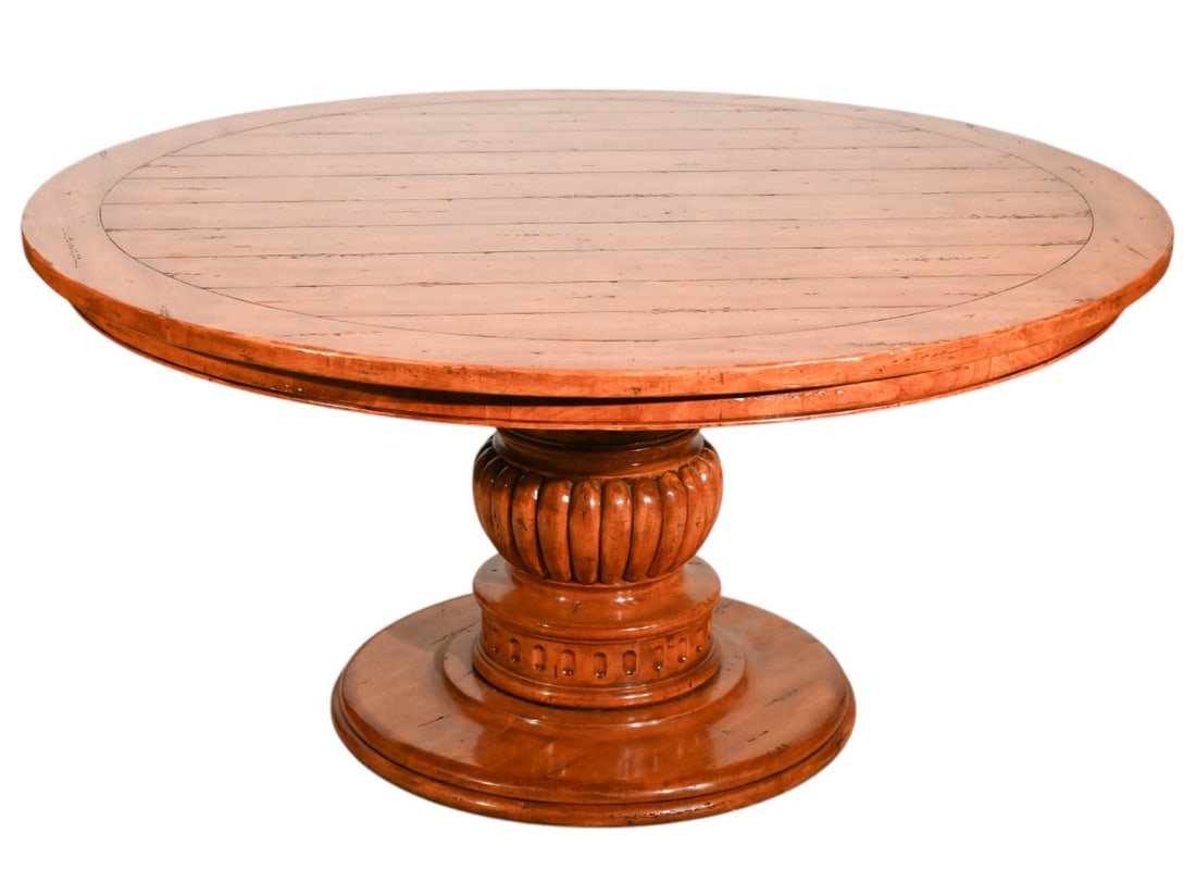 RECLAIMED CHERRY ROUND PEDESTAL