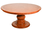 RECLAIMED CHERRY ROUND PEDESTA