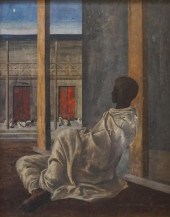 RECLINING MAN WRAPPED IN CLOTH