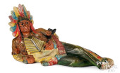 RECLINING PAINTED CHALK CIGAR