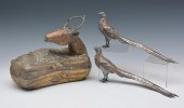 RECLINING SILVER PLATE DEER &