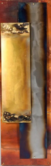 RECTANGULAR APPLIED METAL PLAQ