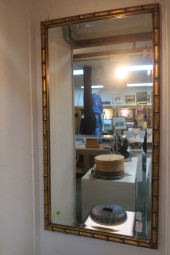 RECTANGULAR BAMBOO FRAMED BEVE