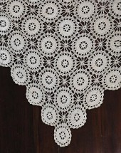 RECTANGULAR CROCHET LACE TABLE