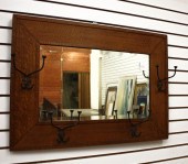 RECTANGULAR OAK-FRAMED GARMENT