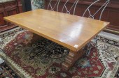 RECTANGULAR OAK TRESTLE-BASE B