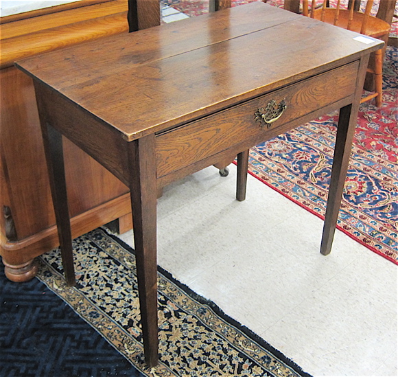 RECTANGULAR OAK WRITING TABLE
