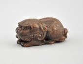 Recumbent Shizui Lion Wood Net