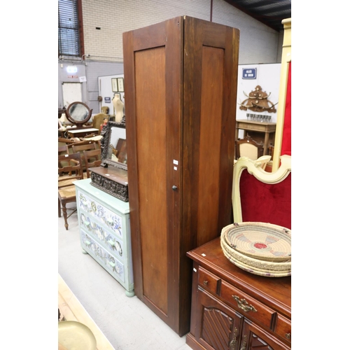 Recycled tall single door cupboard,