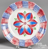 RED AND BLUE RAINBOW SPATTER D