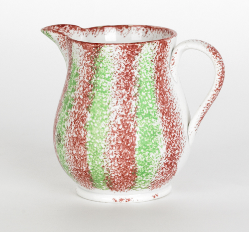Red and green rainbow spatter