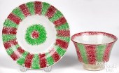 RED AND GREEN RAINBOW SPATTER