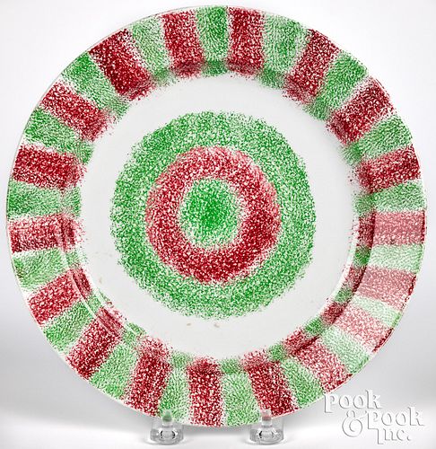 RED AND GREEN RAINBOW SPATTER