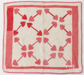 RED AND WHITE APPLIQUE HEARTS
