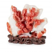 RED AND WHITE CARNELIAN AGATE