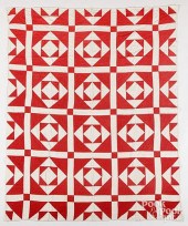 RED AND WHITE DIAMOND IN A SQU