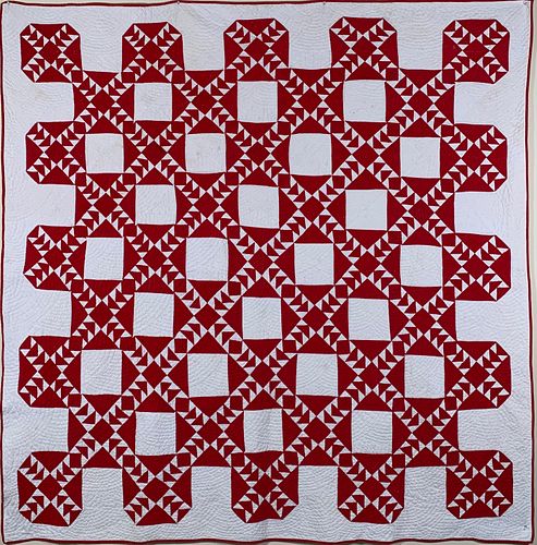 RED AND WHITE FLYING GEESE