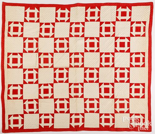 RED AND WHITE HOLE IN THE BARN DOOR