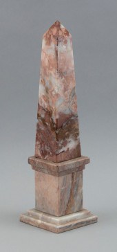 RED AND WHITE MARBLE OBELISK 2