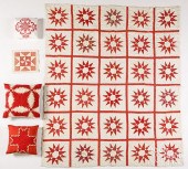 RED AND WHITE MARINERS COMPASS