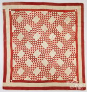 RED AND WHITE OCEAN WAVES PATC