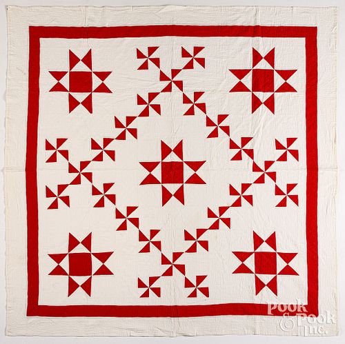 RED AND WHITE OHIO STAR/PINWHEEL