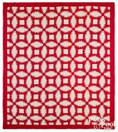 RED AND WHITE PINEAPPLE PATCHW