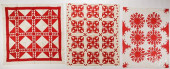 RED AND WHITE SUMMER QUILT &AM