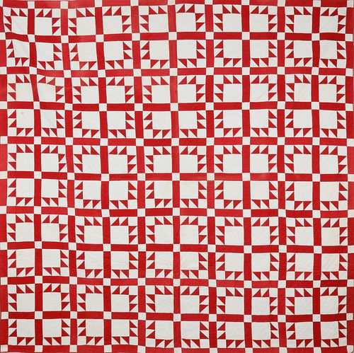RED AND WHITE "TRIANGLES IN A