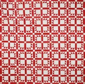 RED AND WHITE "TRIANGLES IN A