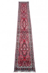 RED & BEIGE PERSIAN RUNNERwool