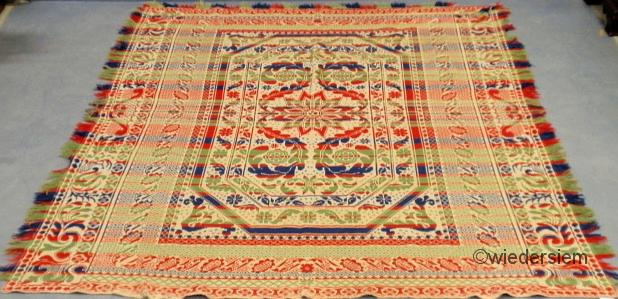 Red blue and green jacquard