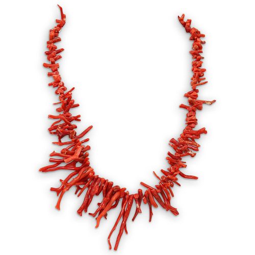 RED CORAL NECKLACEDESCRIPTION: A
