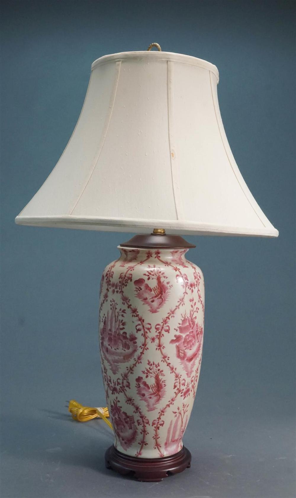 RED DELFT TYPE EXPORT POTTERY