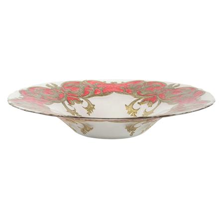 Red Enamel and Gilt Decorated