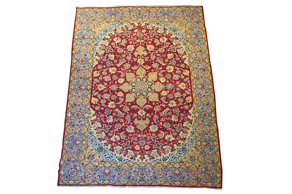 RED FIELD PERSIAN CARPETwool 9'6" x