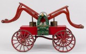 RED FIRETRUCK MODEL, 19TH CENT