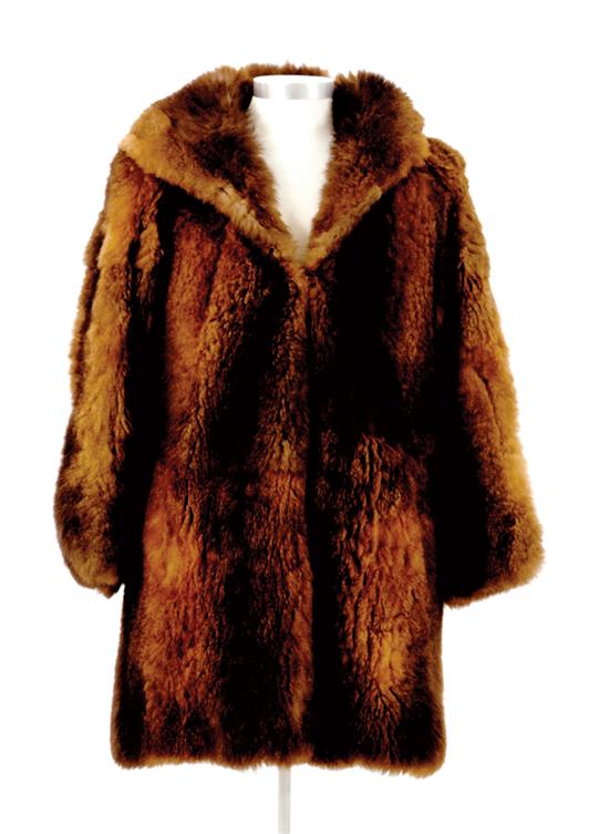 Red fox rain jacket with hood